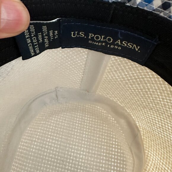 U.S. POLO ASSN. | Men’s Fedora Hat  | White, Blue | M/L - Picture 6 of 11